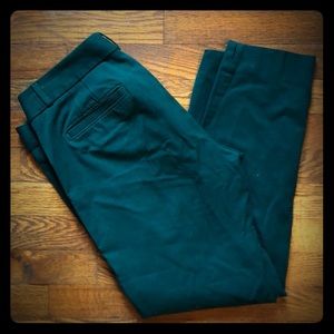 Banana Republic Sloan Fit Emerald Green Trousers